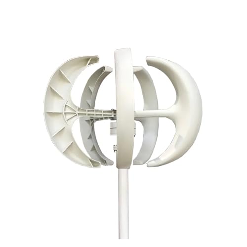 3000W 5000W 5KW Windturbine Windmühle Generator Vertikal 12V/24V/48V Geräuscharmer Geschwindigkeitsstart mit Hybrid-Controller Geräuscharme, hocheffiziente Stromerzeugung(White,24V_3KW) von JCKJWL