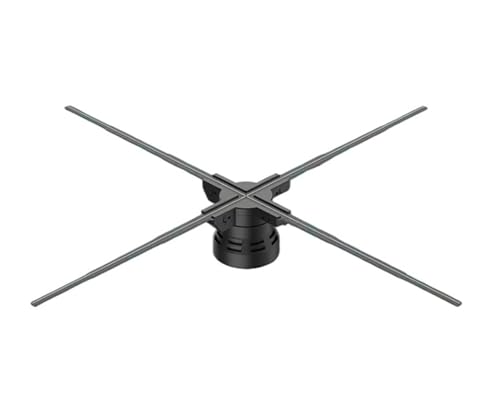31,5 Zoll 3D HD Hologramm Fan Projektor WiFi 80cm LED Schild Holographischer Player Unterstützung Bild Video Shop Bar Party Werbedisplay Großer Betrachtungswinkel(P80-1280LED) von JCKJWL