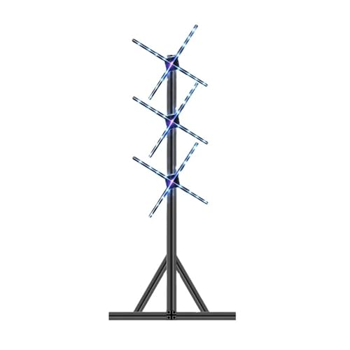 4-Blatt-3D-Hologramm-Ventilator, 52 cm 65 cm Werbespielgeräte, 3D-Hologramm-Display for Messen, Partys und Veranstaltungen Großer Betrachtungswinkel(65CM) von JCKJWL