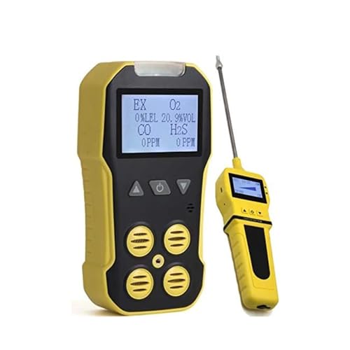 4 in 1 Multi Gas Detektor mit Industrie Gas probenahme Pumpe Sulfid Kohlenmonoxid Brennbaren Gas Leck Detektor Mit großem Testbereich von JCKJWL