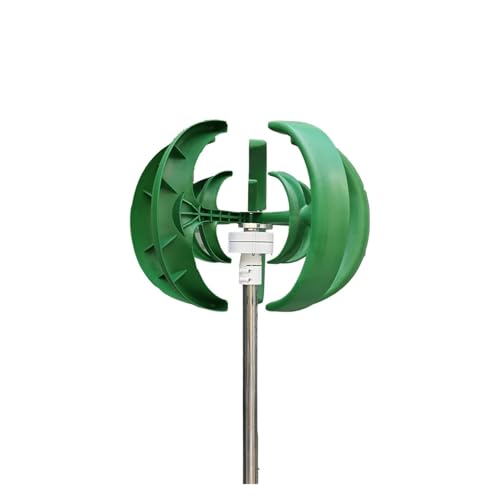 4000W 12V 24V 48V Windkraftanlagen-Generator-Laterne, 5-Blatt-Motor-Kit, vertikale Achse for Heim-Hybride, Straßenlaterne, elektromagnetisch Geräuscharme, hocheffiziente Stromerzeugung(Green,WITHOUT C von JCKJWL