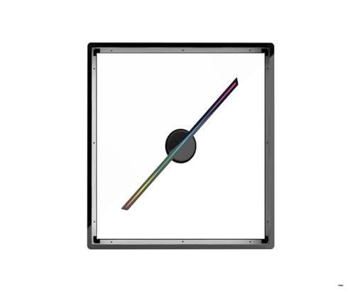 42 cm/16,53 Zoll Lüfter und 45 cm Abdeckung 3D-Lüfter Hologrammprojektor Fernbedienung Werbeanzeige LED-Schild Holographischer Großer Betrachtungswinkel(P45 Set Gray) von JCKJWL