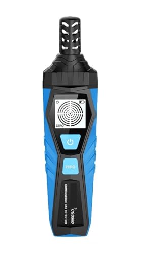 Brennbares Erdgas-Detektor, brennbares Gas-Lecksuchrät, CH4, Methan, Alkohol, LPG-Analysator, PPM-Summer-Alarm mit Flex-Sonde Mit großem Testbereich(CGD900) von JCKJWL