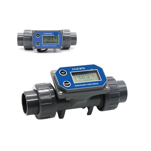 DN25-80 Digitaler Turbinen-Flüssigkeitsdurchflussmesser mit LCD-Display Elektronischer PVC-Rohr-Flüssigkeitswasserdurchflussmesser for die Bewässerung von Bauerngärten Hohe Empfindlichkeit, geringe Wi von JCKJWL