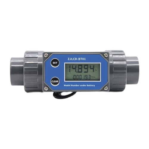DN25-80 Elektronischer Turbinendurchflussmesser mit LCD-Digitalanzeige PVC-Rohr-Flüssigkeitswasserdurchflussmesser for die Bewässerung von Bauernhof/Garten Hohe Empfindlichkeit, geringe Wiederholbarke von JCKJWL