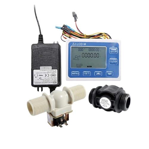 Digitaler LCD-Controller 0,1-9999L/Gal DC24V/5V/12V mit 1 Zoll Durchflussmesser-Magnetventil Hohe Empfindlichkeit von JCKJWL