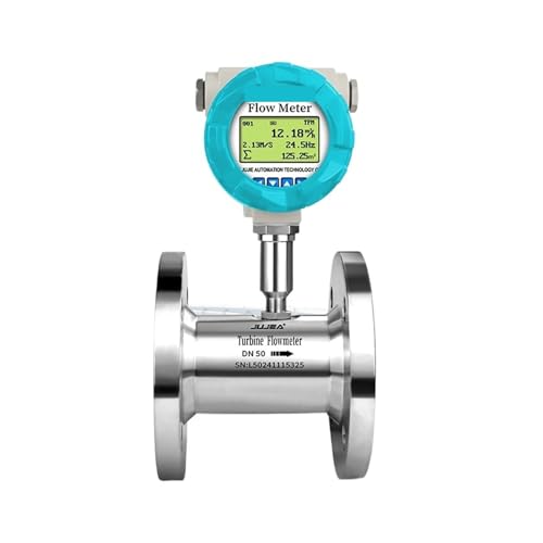 Digitaler Turbinendurchflussmesser For Milch, Wasser, Kraftstoffsensor, 4-20 MA Ausgang, Elektromagnetischer Wasserdurchflussmesser Schnelle Messung und Reaktion(DN32-RS485-SS316) von JCKJWL