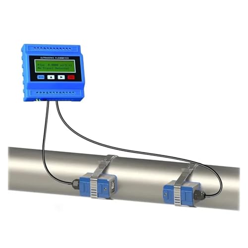 Externer Clip-Ultraschall-Durchflussmesser, geteilter Wand-Ultraschall-Durchflussmesser, Wärmezähler, Klemme am Sensorsender Hohe Empfindlichkeit für mehrere Medien(Host plus TS-2-HT) von JCKJWL