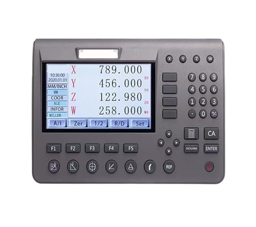 JCKJWL 0,005mm 3 Achsen LCD Digital Anzeige Display Kits 3 stücke Linear Waagen Lineal for Fräsen Drehmaschine Werkzeug Digit zähler SDS200 Präzision und Multifunktion(Only The DRO disply) von JCKJWL