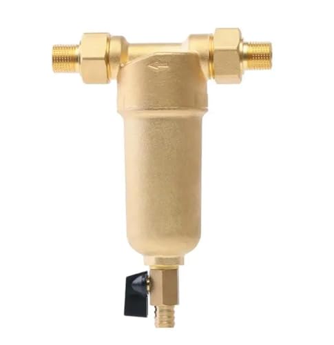 JCKJWL 3/4-Zoll-Haushalts-Vorwasserfilter Das gesamte Messinggehäuse mit Power-Phos-Kugeln 40 Mikron Austausch unter der Spüle von JCKJWL