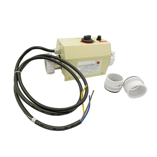 JCKJWL 3KW Poolheizung Elektrische Schwimmbecken-Warmwasserbereiter -Thermostat mit Einstellbarer Temperaturregelung for Spa-Badewanne Schnelles und effizientes Heizen von JCKJWL