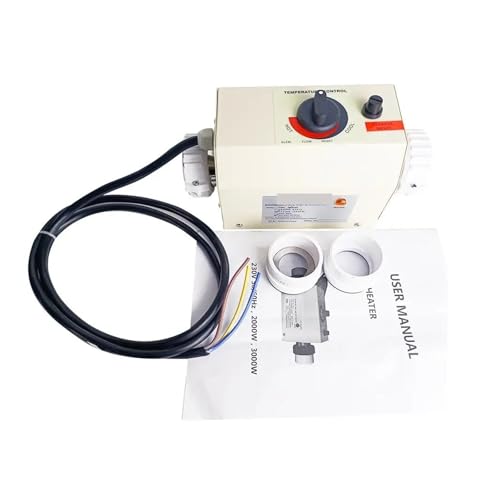 JCKJWL 3KW SPA Elektrischer Warmwasserbereiter Pumpe Badewanne Pool Ausrüstung Warmwasserbereiter Thermostat Schnelles und effizientes Heizen(British System 48mm) von JCKJWL