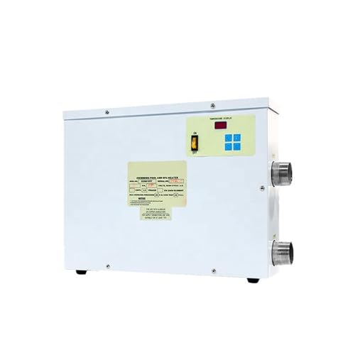JCKJWL 5,5–20 kW Schwimmbad-Wärmepumpe mit Thermostatschalter, elektrischer Warmwasserbereiter for eingebaute und oberirdische Pools Schnelles und effizientes Heizen(15KW) von JCKJWL