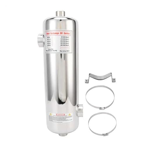 JCKJWL 60/40KW Pool-Wärmetauscher Edelstahl-Flüssigkeitsheizung for Spa-Solar-Poolheizung Schwimmbad-Thermostat-Umwälzheizung Schnelles und effizientes Heizen(60KW) von JCKJWL