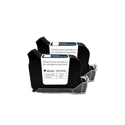 A Level Ink Handheld Online-Tintenstrahldruckerpatrone, schnell trocknend, Schwarz, B Level 12,7 mm, Originalteile von Office Multiformatdruck(2PCS) von JCKJWL