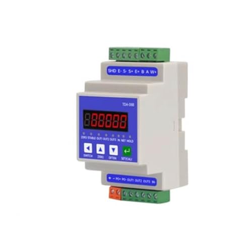 JCKJWL RS232 RS485 Hochpräzises Gewichtstransmitter-Instrument Schienentyp Wiegesignalverstärkermodul mit LCD-Display für Wägeeinrichtungen(Model 3) von JCKJWL