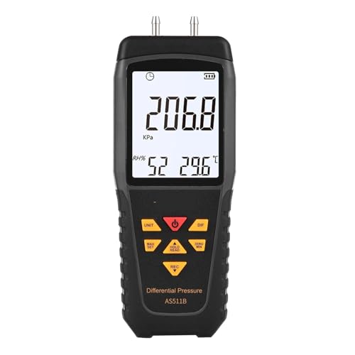 SMART Sensor AS511 Digitale Druckmessräte Manometer Luftdruckmessrät Differenzdruckmessrät for Erdgas Mit großem Testbereich(AS511) von JCKJWL