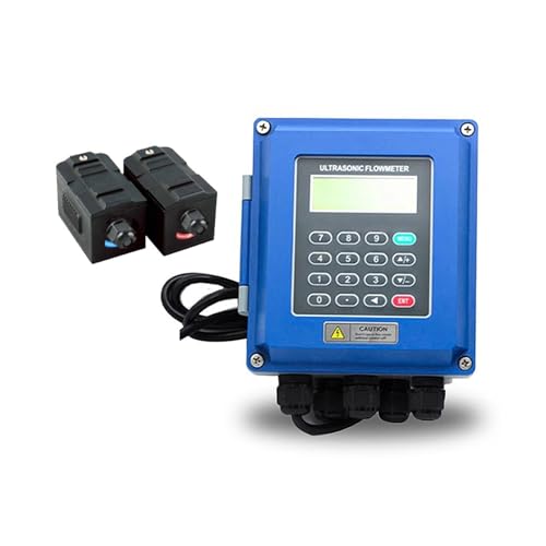 TUF-2000B Ultraschall-Durchflussmesserzähler TS-2/TM-1 Externer Klemmsensor DN15-DN700 Digitaler Ultraschall-Wasserdurchflussmesser 4-20 mA Hohe Empfindlichkeit für mehrere Medien(TUF-2000B (TM-1-HT)) von JCKJWL