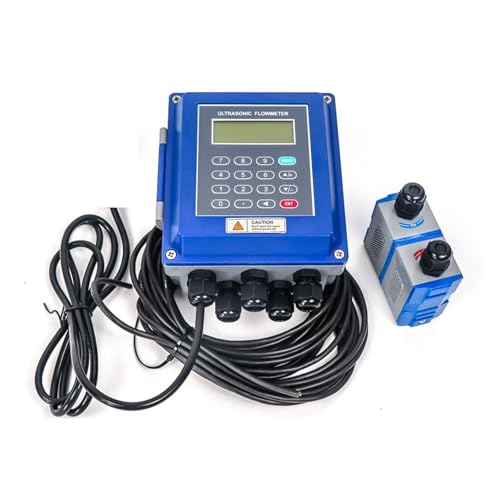 TUF-2000B wandmontierter Wasserdurchflussmesser-Wandler TS-2/TM-1-HT Clamp-On-Sensor-Flüssigkeits-Ultraschall-Durchflussmesser Hohe Empfindlichkeit für mehrere Medien(Host plus SD TS-2) von JCKJWL