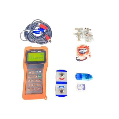 TUF-2000H Hand-Ultraschall-Durchflussmesser Tragbarer digitaler Ultraschall-Durchflussmesser mit Klemmwandler TS-2 Ts-2 DN15-DN100 Hohe Empfindlichkeit für mehrere Medien(Host-S) von JCKJWL