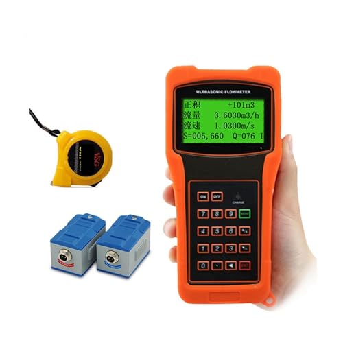 TUF-2000H Handheld-Ultraschall-Durchflussmesser-Durchflussmesser for Wasser- und Flüssigkeitsmedium-Flüssigkeitswasser-Durchflusswandler Hohe Empfindlichkeit für mehrere Medien(Medium Size Sensor) von JCKJWL