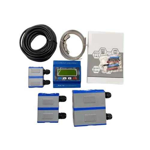 TUF-2000M Ultraschall-Durchflussmesser, Klemme am Wasserdurchflussmesser, Ultraschall, Sensor, digitaler Flüssigkeitsdurchflussmesser Hohe Empfindlichkeit für mehrere Medien(Host plus TS-2) von JCKJWL