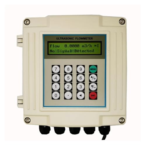 TUF-2000S Ultraschall-Durchflussmesser mit externer Klemme und LCD-Display, an der Wand montierter, geteilter, fester Durchflussmesser Hohe Empfindlichkeit für mehrere Medien(Host and TM-1-HT) von JCKJWL