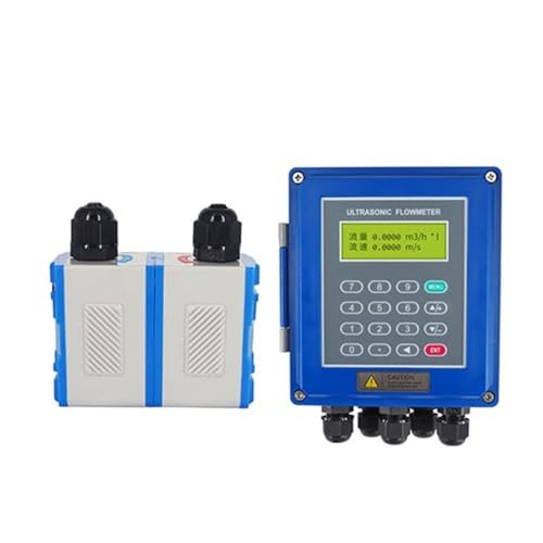 Ultraschall-Wasserzähler, Durchflussmesser, Sensor, externer Clip, digitaler Ultraschall-Flüssigkeitsdurchflussmesser, 8–36 VDC, messbare Wärme 4–20 mA Hohe Empfindlichkeit für mehrere Medien(Wall DN1 von JCKJWL