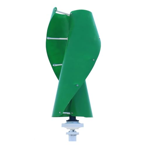 Vertikaler Windturbinengenerator 3 kW 4 kW 6 kW Vertikalachsen-Permanentwindturbine 12 V 24 V 48 V mit MPPT-Steuerung Geräuscharme, hocheffiziente Stromerzeugung(Green,12V_5000W) von JCKJWL