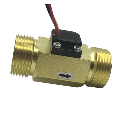 Wasserdurchflusssensor NPT3/4 Zoll DN20 Kupfer Messing Hall-Durchflusssensor Npt Hahngewinde Wasserturbinenzähler Hohe Empfindlichkeit für mehrere Medien(DC3.0-18V) von JCKJWL