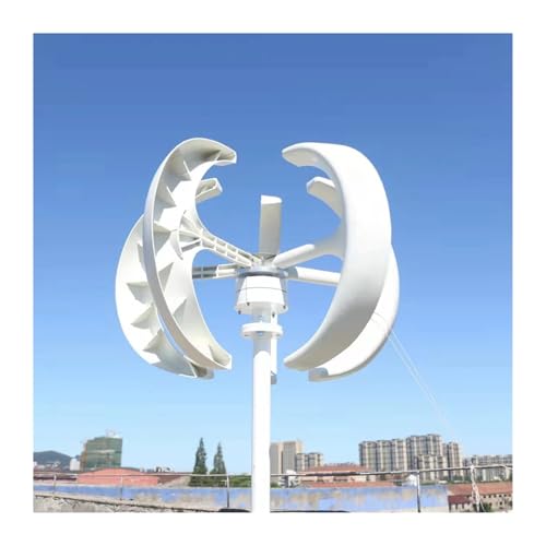 Windkraftanlage 5 kW 3 kW Permanenter Magnetschwebebahn-Generator mit vertikaler Achse und MPPT-Controller for den Heimgebrauch auf dem Bauernhof Geräuscharme, hocheffiziente Stromerzeugung(White,MODE Windkraftanlage 5 kW 3 kW Permanenter Magnetschwebebahn-Generator mit vertikaler Achse und MPPT-Controller for den Heimgebrauch auf dem Bauernhof Geräuscharme, hocheffiziente Stromerzeugung(White,MODE von JCKJWL