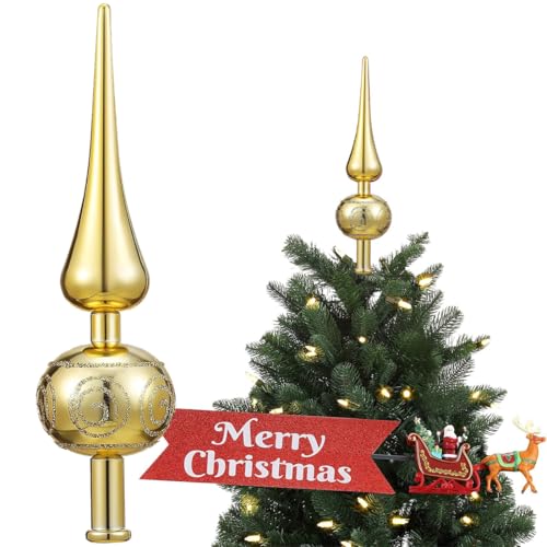 Christbaumspitze Gold - Weihnachtsbaumspitze Goldfarben, Christbaumschmuck Spitze Christbaumspitze Gold - Weihnachtsbaumspitze Goldfarben, Christbaumschmuck Spitze von JCOTCL