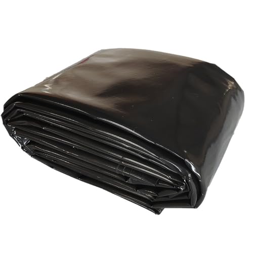 JCPSH Teichfolien Zuschnitt Schwarz HDPE Teichfolie Für Gartenteich Reißfest Umweltfreundlich Schwimmteich Folie Gartenteich Teichplane Garten Und Teichzubehör(Size:6 * 6m(19.6 * 19.6ft) 20S) von JCPSH