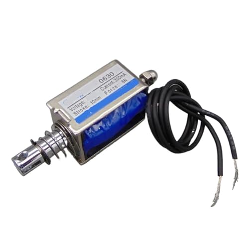 0630BDC 6V 12V 24V 300mA Kraft 5N JF-0630B Hub 10mm Pull-Typ Linear Solenoid-elektromagneten(12 V) von JCQXJJLWN