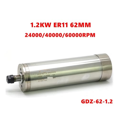 1,2 kW wassergekühlter Spindelmotor 60000 U/min 24000 U/min 36000 U/min ER11 62 mm Hochgeschwindigkeits-Metallformmaschine(36000RPM) von JCQXJJLWN