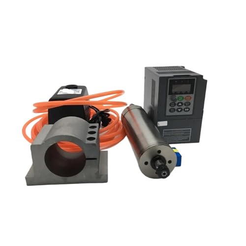 1,5 kW 220 V 24000 U/min ER11 80 mm wassergekühlter Spindelmotor + 1,5 kW Wechselrichter VFD + 75 W Wasserpumpensatz 1,5 kW 220 V 24000 U/min ER11 80 mm wassergekühlter Spindelmotor + 1,5 kW Wechselrichter VFD + 75 W Wasserpumpensatz von JCQXJJLWN