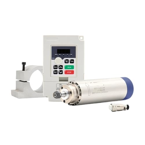 1,5 kW ER11 65 x 204 mm 220 V luftgekühlte Spindel 4 Lager & 1,5 kW VFD & 65 mm Halterung(220v) von JCQXJJLWN