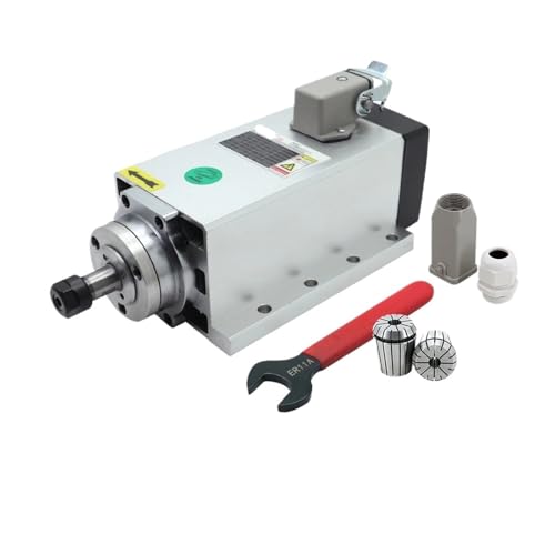 1,5 kW Spindelmotor 110 V/220 V ER11 400 Hz 24000 U/min + ER11A-Schraubenschlüssel + 2 Stück ER11-Spannfutter 4 mm 6 mm(220v) von JCQXJJLWN