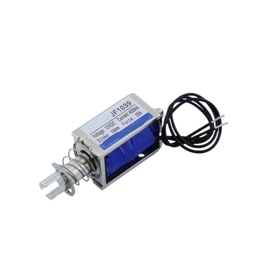 1039B DC 12V 24V 400mA Kraft 25N Hub 10mm Pull Typ Linear Solenoid(12VDC) von JCQXJJLWN