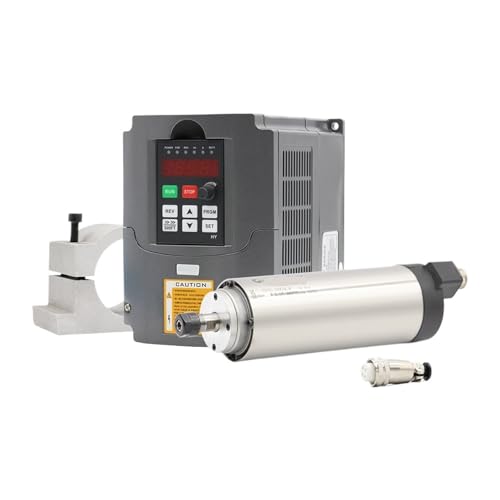 110 V/220 V, 800 W, luftgekühlter ER11-Spindelmotor, 4 Lager, 0,01 Genauigkeit & 1,5 kW HY VFD-Wechselrichter & 65 mm Aluminiumhalterung(220v) von JCQXJJLWN