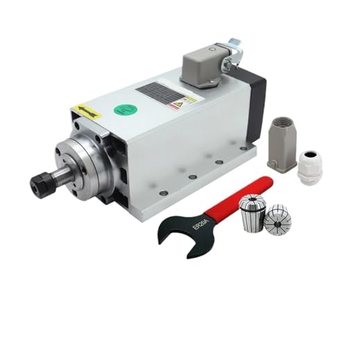2,2 kW Spindelmotor 110 V ER20 400 Hz 24000 U/min + ER20A-Schraubenschlüssel + 2 Stück ER20-Bohrfutter 1/2 Zoll 10 mm von JCQXJJLWN