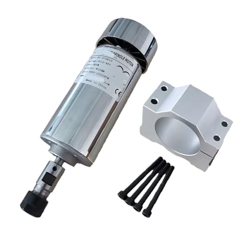 200W 300W 400W 500W 48VDC ER11 ER16 luftgekühlte Spindel Hochgeschwindigkeitsspindel Bürste und Halterung(400WER11 and bracket) von JCQXJJLWN