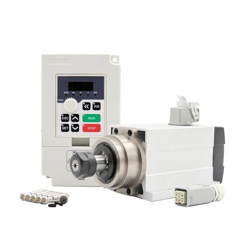 220 V 1,5 kW ER20 quadratischer luftgekühlter Spindelmotor, 4 Stück P4-Lager und H100 1,5 kW 1000 Hz Frequenzumrichter 220 V 1,5 kW ER20 quadratischer luftgekühlter Spindelmotor, 4 Stück P4-Lager und H100 1,5 kW 1000 Hz Frequenzumrichter von JCQXJJLWN