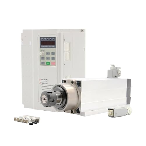 3,5 kW ER25 luftgekühlter Spindel-CNC-Motor mit 4 Keramikkugellagern, 220 V/380 V und 3,7 kW VFD/Wechselrichter(380v) von JCQXJJLWN