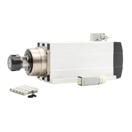 6,0 KW luftgekühlte Spindel ER32 300Hz 220v / 380v mit Montageflansch 4 Keramikkugellager mit Genauigkeit 0,01mm(220V) von JCQXJJLWN