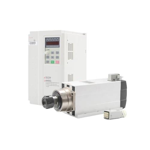 6 kW ER32 luftgekühlter Spindelmotor mit 7,5 kW Wechselrichter, 4 Keramiklager, 300 Hz, 220 V/380 V, mit Flansch(380v) von JCQXJJLWN