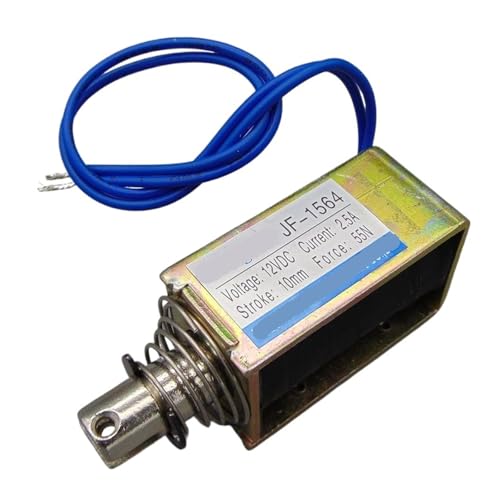 DC 12V 24V 2,5A Kraft 55N Hub 10mm Pull Typ Linear Solenoid(12VDC) von JCQXJJLWN
