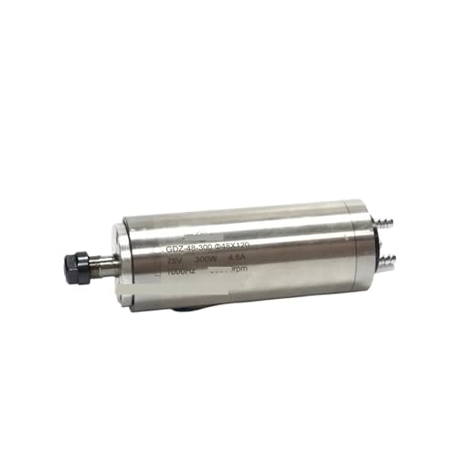 Hochgeschwindigkeits-Spindelmotor mit Wasserkühlung, 300 W, 36.000 U/min, 60.000 U/min, 75 V, ER8-Spannfutterdurchmesser 75 mm(60000RPM) von JCQXJJLWN