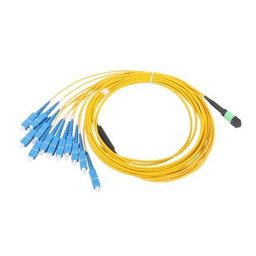 JCQXJJLWN 1 STÜCK Singlemode 12-adriges MPO auf 12SC/UPC Glasfaser SM-Patchkabel(1 m) von JCQXJJLWN