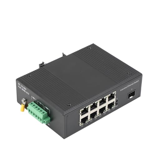 JCQXJJLWN 1 STÜCKE Gigabit SFP Industriekonverter 1/2 SFP zu 1/2/4/8 POE Transceiver 10/100/1000 M(1SFP-8RJ45 1000M) von JCQXJJLWN